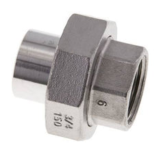 Rechte Koppeling Rp3/4 '' Binnendraad X 26.9mm Laseind RVS Conische Verbinding 16bar