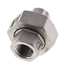 Rechte Koppeling Rp1/4 '' Binnendraad X 13.5mm Laseind RVS Conische Afdichting 16bar