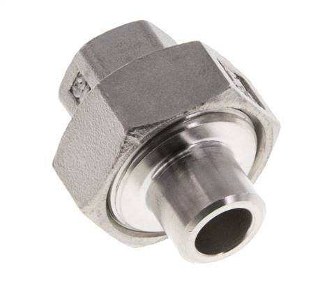 Rechte Koppeling Rp1/4 '' Binnendraad X 13.5mm Laseind RVS Conische Afdichting 16bar