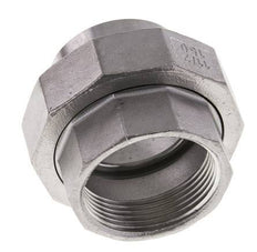 Rechte Koppeling Rp1 1/2" Binnendraad X 48.3mm Laseind RVS Vlakke Afdichting PTFE 150bar