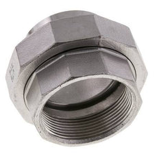 Rechte Koppeling Rp2 '' Binnendraad X 60.3mm Laseind RVS Vlakke Afdichting PTFE 150bar