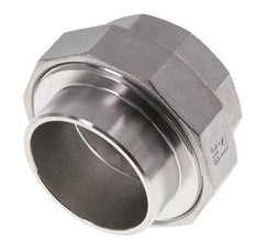 Rechte Koppeling Rp2 '' Binnendraad X 60.3mm Laseind RVS Vlakke Afdichting PTFE 150bar
