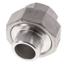 Rechte Koppeling Rp1/2 '' Binnendraad X 21.3mm Laseind RVS Vlakke Afdichting PTFE 150bar