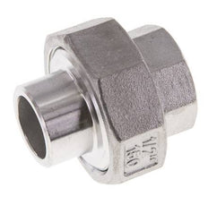 Rechte Koppeling Rp1/2 '' Binnendraad X 21.3mm Laseind RVS Vlakke Afdichting PTFE 150bar