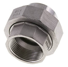 Rechte Koppeling Rp1 1/4'' Binnendraad X 42.4mm Laseinde RVS Vlakke Afdichting PTFE 150bar