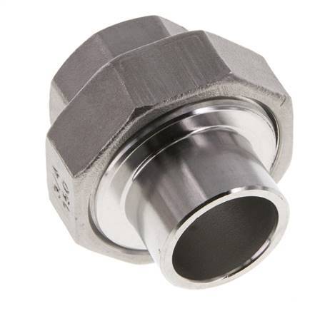 Rechte Koppeling Rp3/4 '' Binnendraad X 26.9mm Laseind RVS Vlakke Afdichting PTFE 150bar