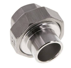 Rechte Koppeling Rp3/4 '' Binnendraad X 26.9mm Laseind RVS Vlakke Afdichting PTFE 150bar