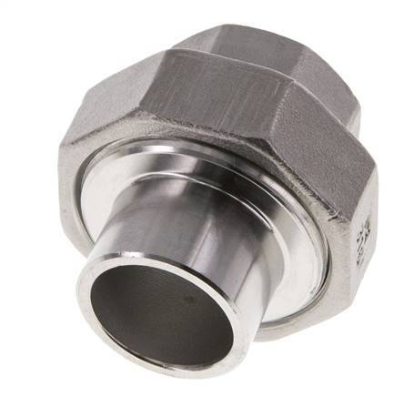 Rechte Koppeling Rp3/4 '' Binnendraad X 26.9mm Laseind RVS Vlakke Afdichting PTFE 150bar