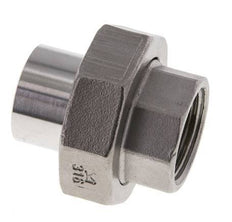 Rechte Koppeling Rp3/4 '' Binnendraad X 26.9mm Laseind RVS Vlakke Afdichting PTFE 150bar