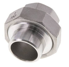 Rechte Koppeling Rp1'' Binnendraad X 33.7mm Laseind RVS Vlakke Afdichting PTFE 150bar