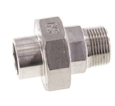 Rechte Aansluiting R3/4'' Buitendraad X 26.9mm Laseinde RVS Conische Afdichting 16bar