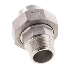 Rechte Aansluiting R3/4'' Buitendraad X 26.9mm Laseinde RVS Conische Afdichting 16bar