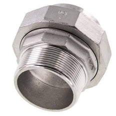 Rechte Koppeling R2" Buitendraad X 60.3mm Laseind RVS Vlakke Afdichting PTFE 16bar