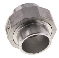 Rechte Koppeling 42.4mm Laseinde RVS Conische Afdichting 16bar