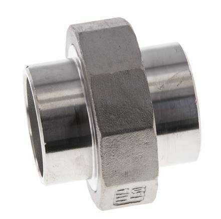Rechte Koppeling 42.4mm Laseinde RVS Conische Afdichting 16bar