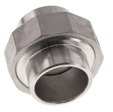 Rechte Koppeling 42.4mm Laseinde RVS Conische Afdichting 16bar