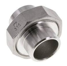 Rechte Koppeling 33.7mm Laseinde RVS Conische Afdichting 16bar