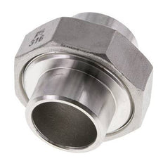 Rechte Koppeling 33.7mm Laseinde RVS Conische Afdichting 16bar