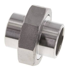 Rechte Koppeling 33.7mm Laseinde RVS Conische Afdichting 16bar