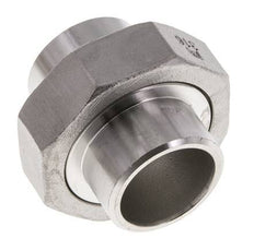 Rechte Koppeling 33.7mm Laseinde RVS Conische Afdichting 16bar