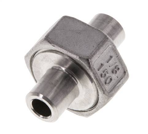 Rechte Koppeling 10.2mm Laseinde RVS Conische Afdichting 16bar