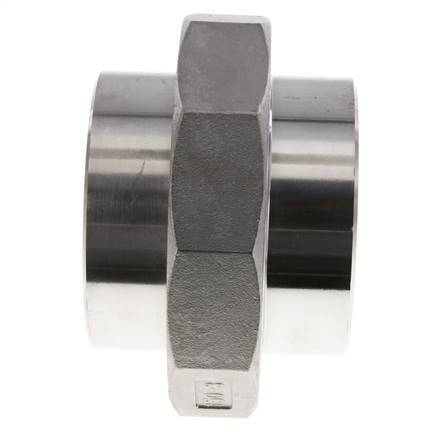 Rechte Koppeling 88.9mm Laseinde RVS Conische Afdichting 16bar