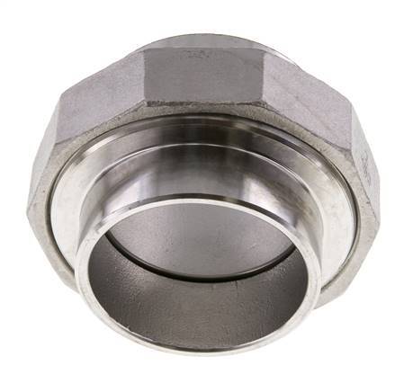 Rechte Koppeling 60.3mm Laseinde RVS Conische Afdichting 16bar