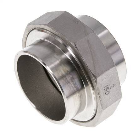 Rechte Koppeling 60.3mm Laseinde RVS Conische Afdichting 16bar