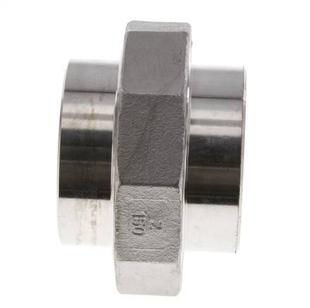 Rechte Koppeling 60.3mm Laseinde RVS Conische Afdichting 16bar