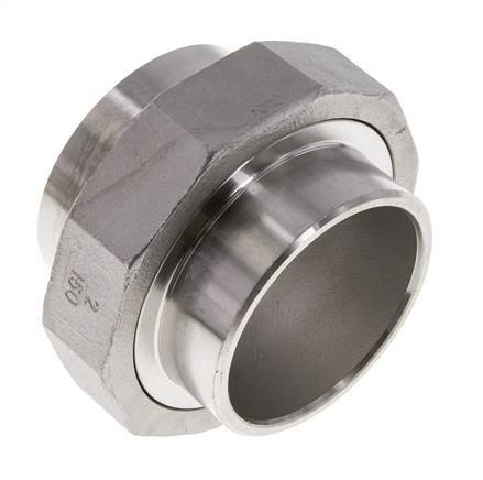Rechte Koppeling 60.3mm Laseinde RVS Conische Afdichting 16bar