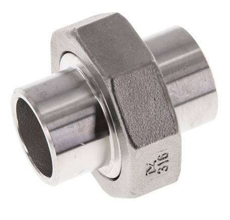 Rechte Koppeling 26.9mm Laseinde RVS Conische Afdichting 16bar