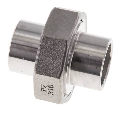 Rechte Koppeling 26.9mm Laseinde RVS Conische Afdichting 16bar