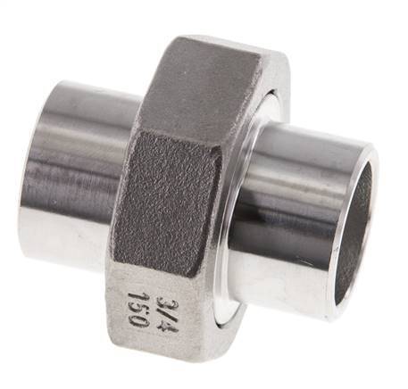 Rechte Koppeling 26.9mm Laseinde RVS Conische Afdichting 16bar
