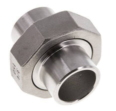 Rechte Koppeling 26.9mm Laseinde RVS Conische Afdichting 16bar