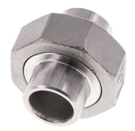 Rechte Koppeling 21.3mm Laseinde RVS Conische Afdichting 16bar