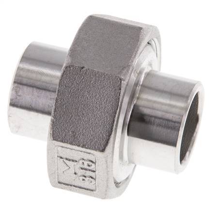Rechte Koppeling 21.3mm Laseinde RVS Conische Afdichting 16bar