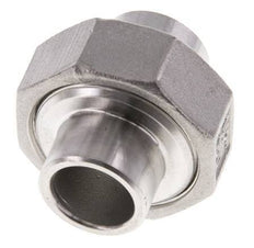 Rechte Koppeling 21.3mm Laseinde RVS Conische Afdichting 16bar