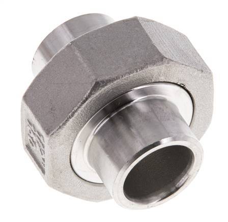 Rechte Koppeling 21.3mm Laseinde RVS Conische Afdichting 16bar