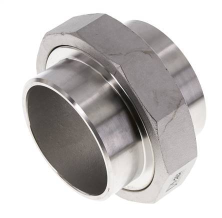 Rechte Koppeling 76.1mm Laseinde RVS Conische Afdichting 16bar