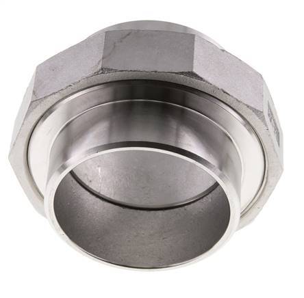 Rechte Koppeling 76.1mm Laseinde RVS Conische Afdichting 16bar