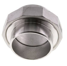 Rechte Koppeling 76.1mm Laseinde RVS Conische Afdichting 16bar