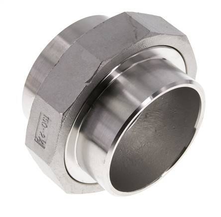 Rechte Koppeling 76.1mm Laseinde RVS Conische Afdichting 16bar