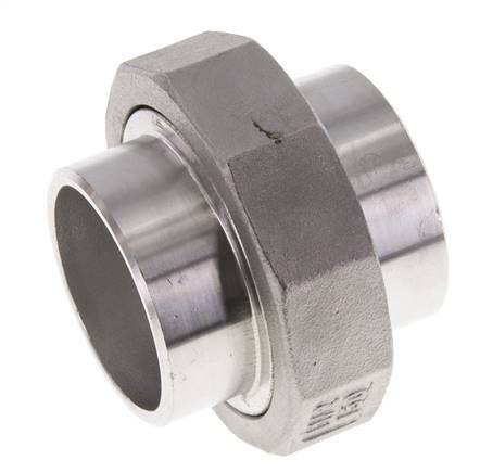 Rechte Koppeling 48.3mm Laseinde RVS Conische Afdichting 16bar