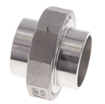 Rechte Koppeling 48.3mm Laseinde RVS Conische Afdichting 16bar