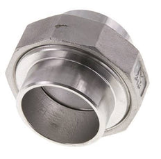 Rechte Koppeling 48.3mm Laseinde RVS Conische Afdichting 16bar