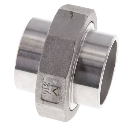Rechte Koppeling 48.3mm Laseinde RVS Conische Afdichting 16bar