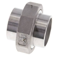 Rechte Koppeling 48.3mm Laseinde RVS Conische Afdichting 16bar