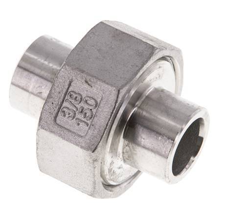 Rechte Koppeling 17.2mm Laseinde RVS Conische Afdichting 16bar