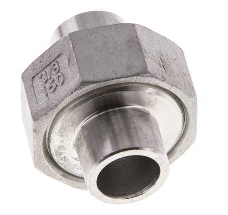 Rechte Koppeling 17.2mm Laseinde RVS Conische Afdichting 16bar
