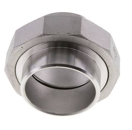Rechte Koppeling 60,3mm Laseinde RVS Vlakke Afdichting PTFE 16bar